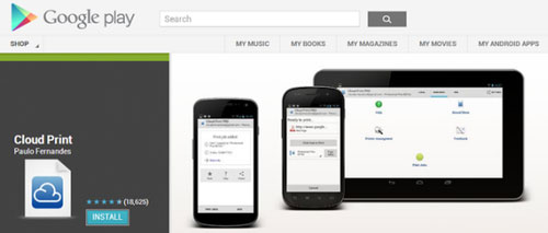 Cài đặt phần mềm Cloud Print In từ xa bằng thiết bị Android