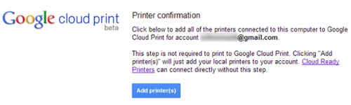 Cài đặt phần mềm Cloud Print In từ xa bằng thiết bị Android