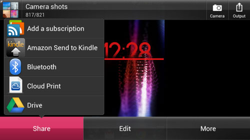 Chọn gửi tập tin qua Cloud Print In từ xa bằng thiết bị Android