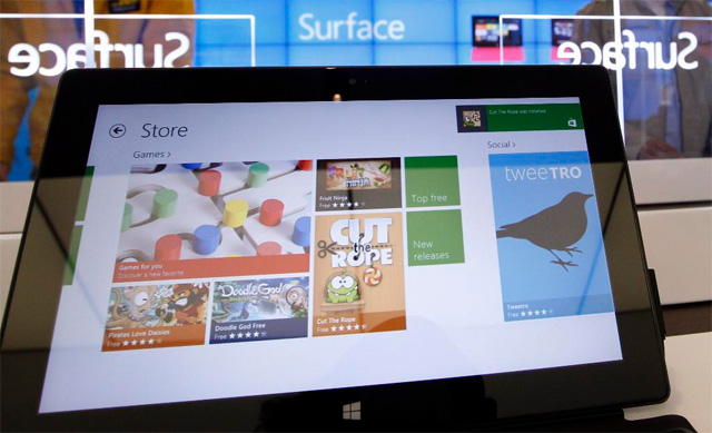 Kho ứng dụng Windows Store còn nghèo nàn là một trong những lý do nhiều người e ngại khi chọn máy tính bảng chạy hệ điều hành Windows Tablet chạy Windows 8 và RT chưa thu hút ở Việt Nam