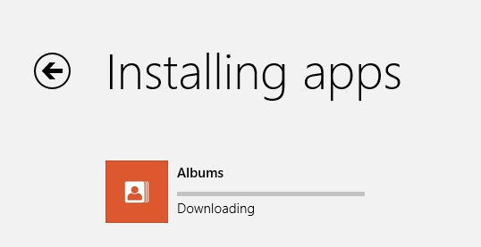 Bây giờ thì bạn chỉ cần ngồi chờ, công việc tiếp theo hãy để cho Windows Store thực hiện tiếp. Hướng dẫn cài đặt lại ứng dụng Modern UI trên máy tính Windows 8 mới