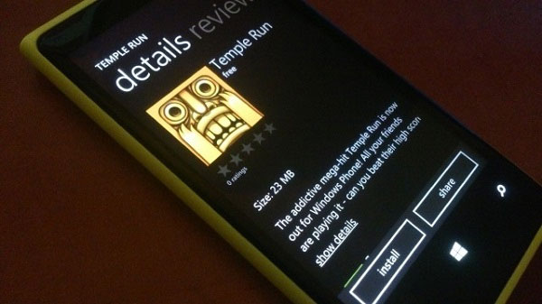 Temple Run trên Windows Phone Đã có Temple Run cho Windows Phone
