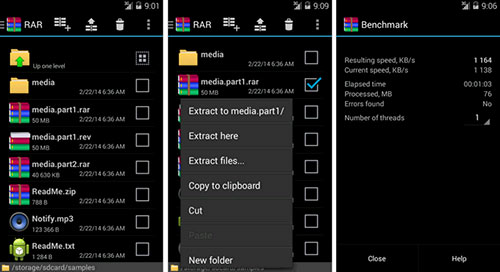 Đã có ứng dụng RAR chính thức dành cho nền tảng Android