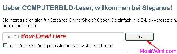 Miễn phí phần mềm Miễn phí 1 năm license Steganos Online Shield 365
