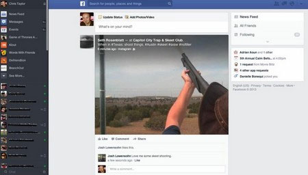 Mới lạ giao diện News Feed mới trên Facebook