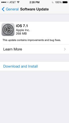 Cách cài đặt iOS 7.1 cho iPhone, iPad