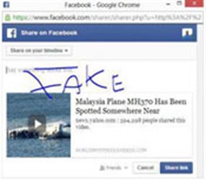 Cẩn thận với Facebook video 'Malaysia flight MH370 found' có chứa malware