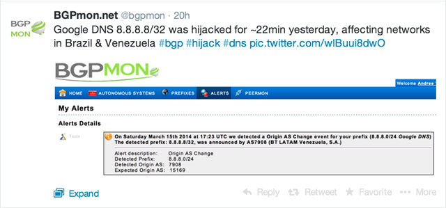 Dịch vụ phân giải tên miền của Google Dịch vụ phân giải tên miền 8.8.8.8 của Google bị tấn công