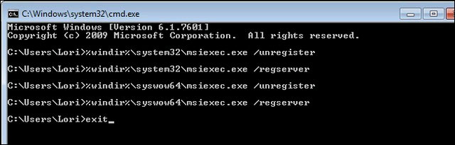 Khắc phục lỗi Windows Installer Service trên Windows 7 bản 32 bit Khắc phục lỗi Windows Installer Service khó chịu trong Windows 7