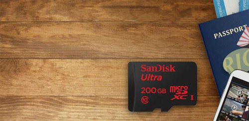 SanDisk ra mắt thẻ nhớ microSD dung lượng 200GB