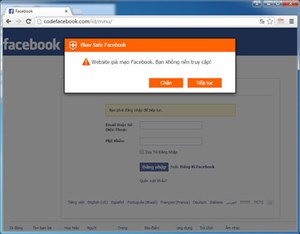 Cẩn trọng lừa đảo đánh cắp tài khoản Facebook