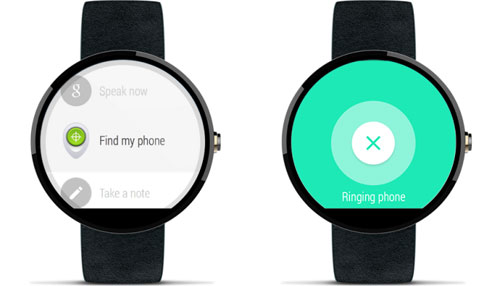 Android Wear được tích hợp thêm Android Device Manager để tìm điện thoại bị mất