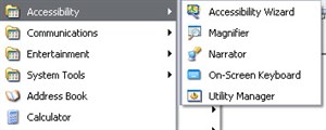 Sử dụng tiện ích Accessibility trong Win XP