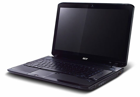 Aspire 8935G có màn hình rộng xem phim full HD.