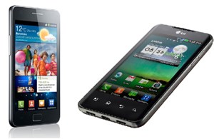 Samsung Galaxy S II "đại chiến" LG Optimus 2X