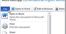 Chỉnh sửa tài liệu Office Web Apps bằng MS Office