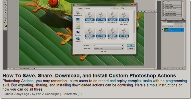 Hướng dẫn sử dụng Photoshop CS5 - Phần 25: Xóa bỏ ảnh nền tự động với Photoshop Action