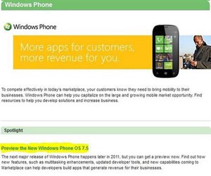 Microsoft chính thức xác nhận về Windows Phone 7.5