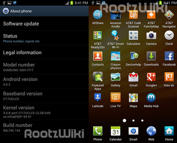 ROM Android 4.0 chính thức cho Note rò rỉ
