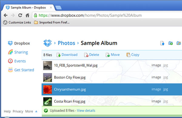 Dropbox bổ sung tính năng kéo - thả dữ liệu lên web