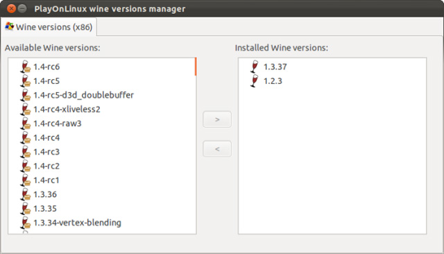 các phiên bản wine