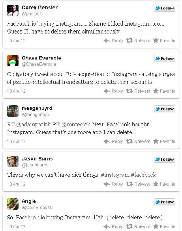 Facebook mua lại Instagram - Người dùng xóa tài khoản