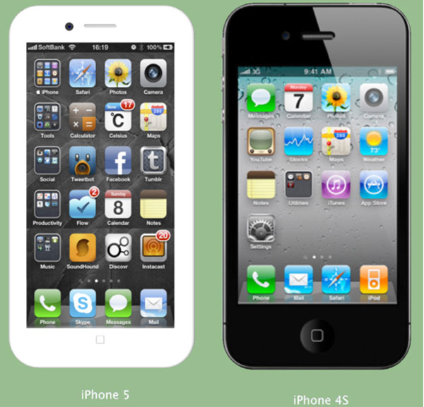 Ý tưởng 'kéo' màn hình trên iPhone 5