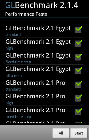 GL benchmark