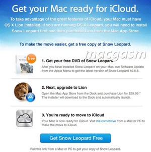 Apple mời dùng iCloud với OS X 10.6 miễn phí