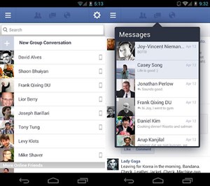 Ứng dụng Facebook cho Android được nâng cấp mới 