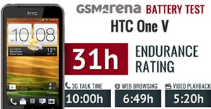 Pin HTC One V đủ cho 31 giờ hoạt động