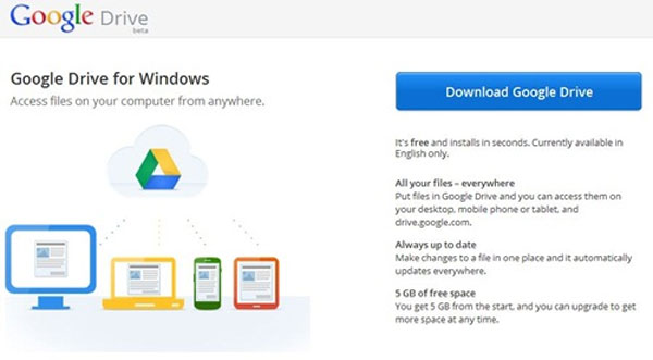 Thiết lập Google Drive thành thư mục trên Windows