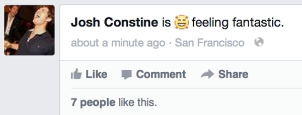 Facebook thêm tính năng chia sẻ cảm xúc