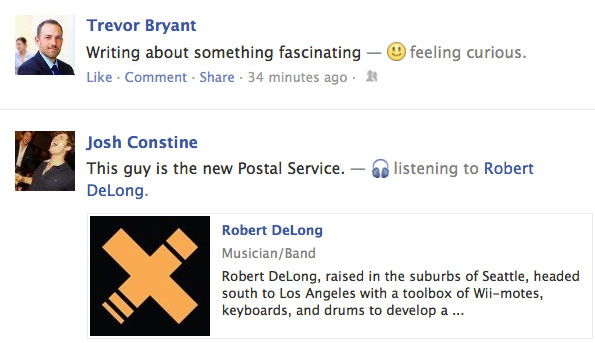 Facebook thêm tính năng chia sẻ cảm xúc