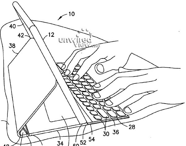 Hình ảnh được trích từ hồ sơ sáng chế về thiết kế mẫu của tablet. Hé lộ thiết kế tablet của Nokia từ năm 2011