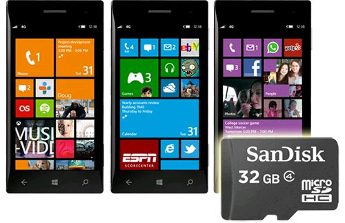 Thiết bị Windows Phone 8.1 Windows Phone 8.1 cho phép chạy ứng dụng trên thẻ nhớ