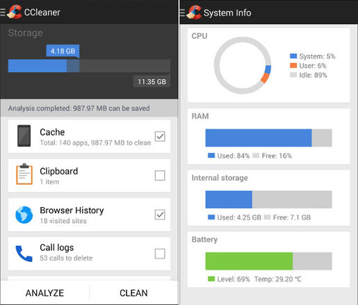 Phần mềm Ccleaner trứ danh đã có trên Android