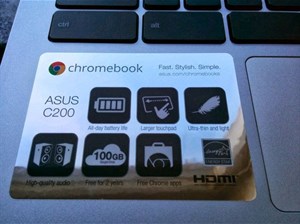 Chromebook Asus C200 lộ diện hình ảnh và tính năng