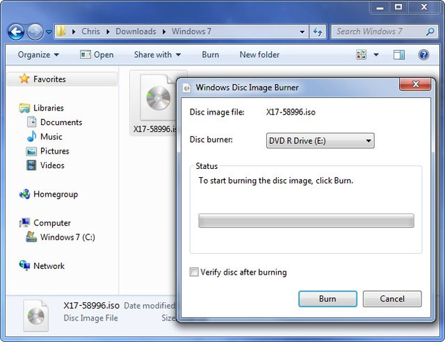 Cách hợp pháp để có tập tin cài đặt Windows 7/8/8.1
