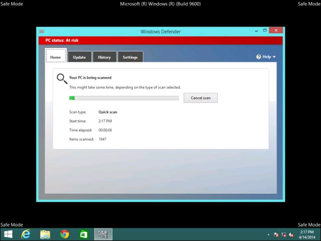 Khởi động chế độ Safe Mode Cách quét và sửa lỗi cho Windows từ bên ngoài