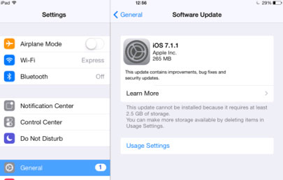 Apple tung bản cập nhật iOS 7.1.1 với một số cải tiến và sửa lỗi