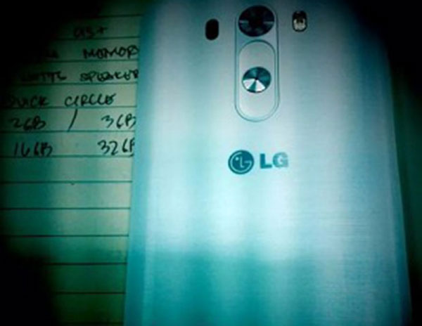 Lộ diện mặt lưng tích hợp phím bấm cứng của LG G3 Lộ diện mặt lưng tích hợp phím bấm cứng của LG G3