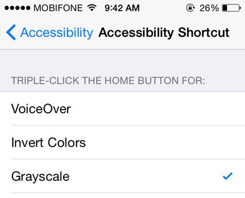 Tiết kiệm pin iPhone bằng cách nhấn 3 lần nút Home Tiết kiệm pin iPhone bằng cách nhấn 3 lần nút Home