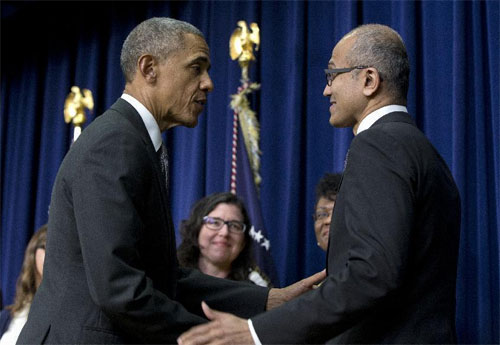 Satya Nadella nằm trong top 100 người ảnh hưởng nhất thế giới 2015 của tạp chí TIME Satya Nadella nằm trong top 100 người ảnh hưởng nhất thế giới 2015 của tạp chí TIME