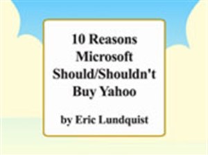 10 lý do Microsoft nên/không nên mua lại Yahoo