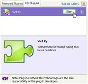 Yahoo Messenger tích hợp bộ gõ tiếng Việt