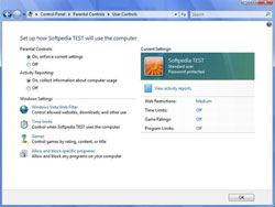 Thiết lập tùy chọn quản lý với Parental Control trong Windows Vista.