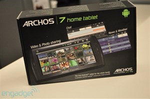 Mở hộp máy tính bảng Archos 7 chạy Android 