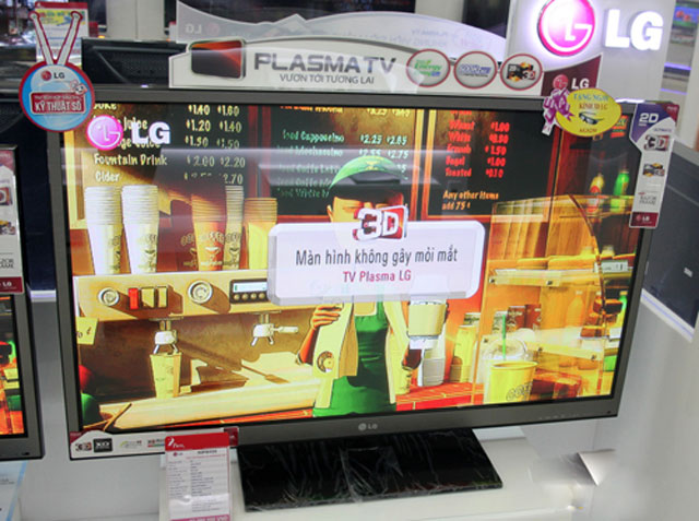 Hai mẫu TV Plasma 3D LG mới về VN