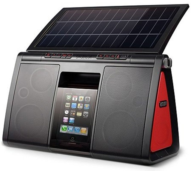 Loa ngoài cho iPhone chạy bằng năng lượng mặt trời